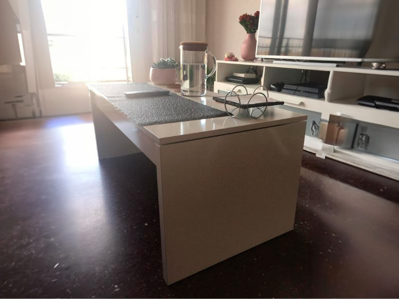 Foto de cliente de Pack muebles para salón Blanco Brillo y Roble Canadian