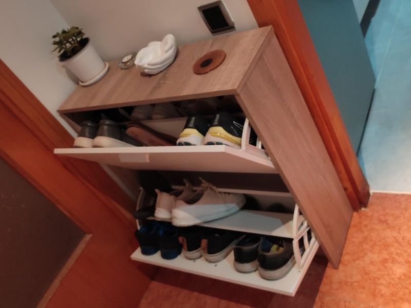 Foto de cliente de Mueble Zapatero 2 Puertas Tibet Roble Cambrian y Blanco 74 cm