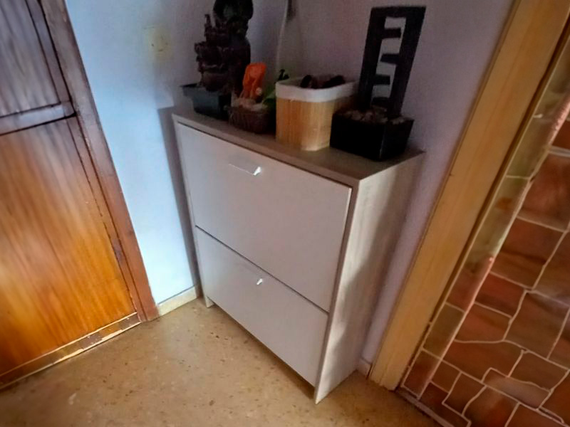 Foto de cliente de Mueble Zapatero 2 Puertas Tibet Roble Cambrian y Blanco 74 cm
