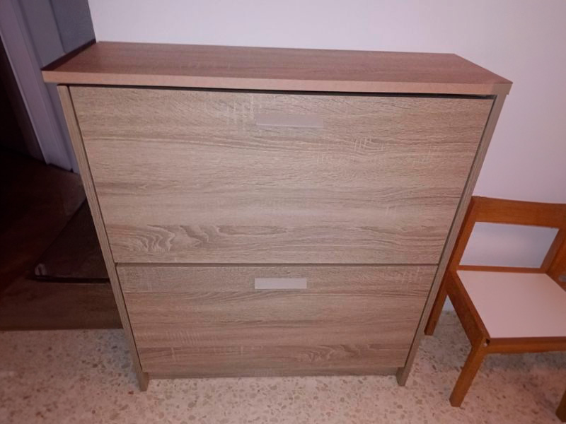 Foto de cliente de Mueble Zapatero Recibidor Pasillo Tibet 2 Puertas Roble Cambrian 74 cm