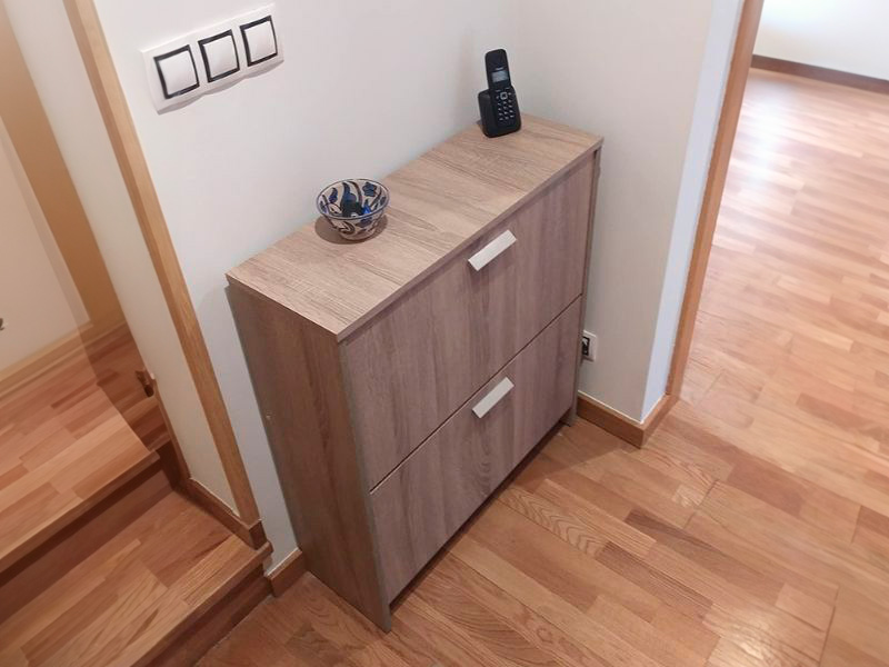Foto de cliente de Mueble Zapatero Recibidor Pasillo Tibet 2 Puertas Roble Cambrian 74 cm