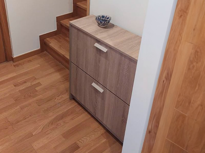 Foto de cliente de Mueble Zapatero Recibidor Pasillo Tibet 2 Puertas Roble Cambrian 74 cm