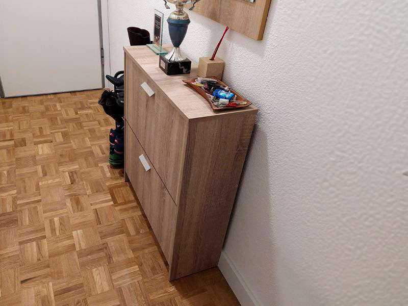 Foto de cliente de Mueble Zapatero Recibidor Pasillo Tibet 2 Puertas Roble Cambrian 74 cm
