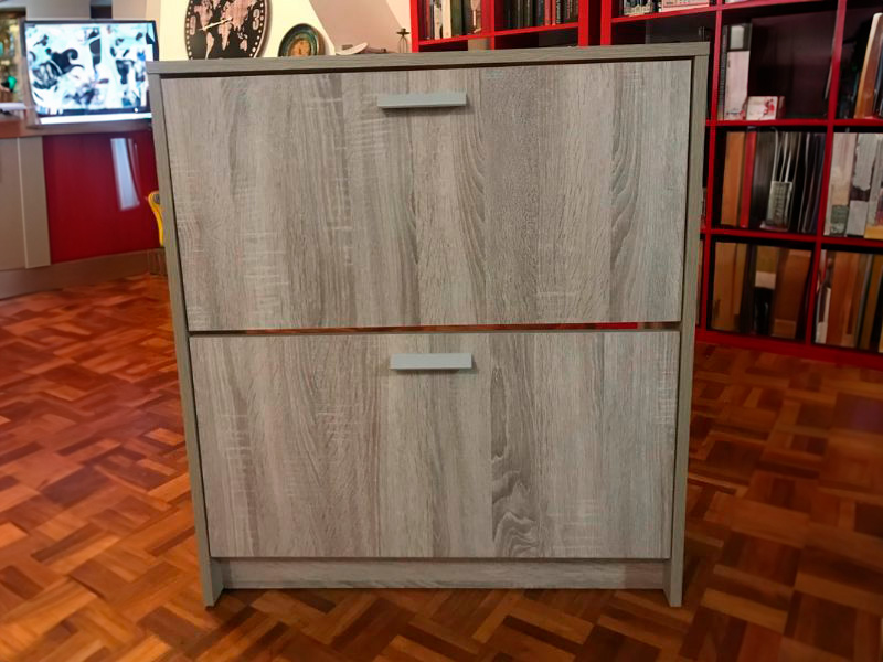 Foto de cliente de Mueble Zapatero Recibidor Pasillo Tibet 2 Puertas Roble Cambrian 74 cm