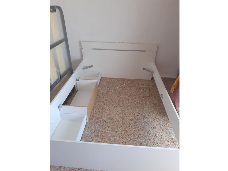 Foto de cliente de Cama Doble Michigan Color Blanco Con Cajones 135 O 140 cm