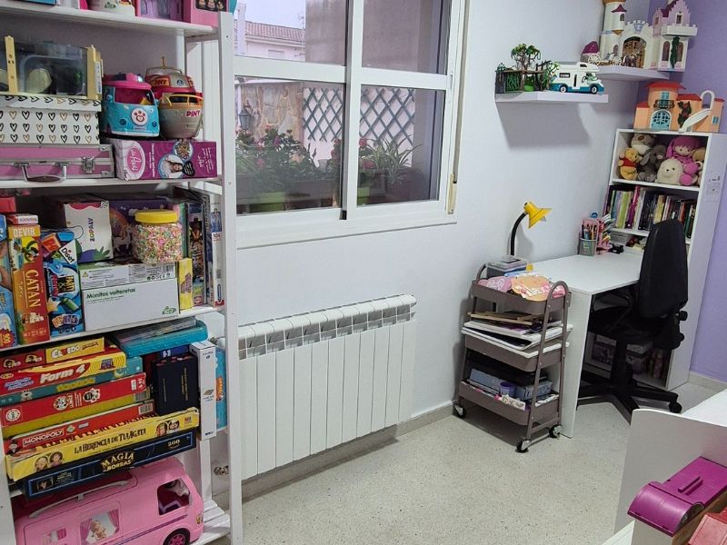 Foto de cliente de Mesa de escritorio con estanteria reversible Duplo Blanco 120 cm