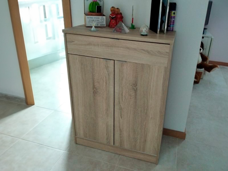 Foto de cliente de Mueble Zapatero Auxiliar Recibidor Berlín Color Roble Cambrian 75 cm