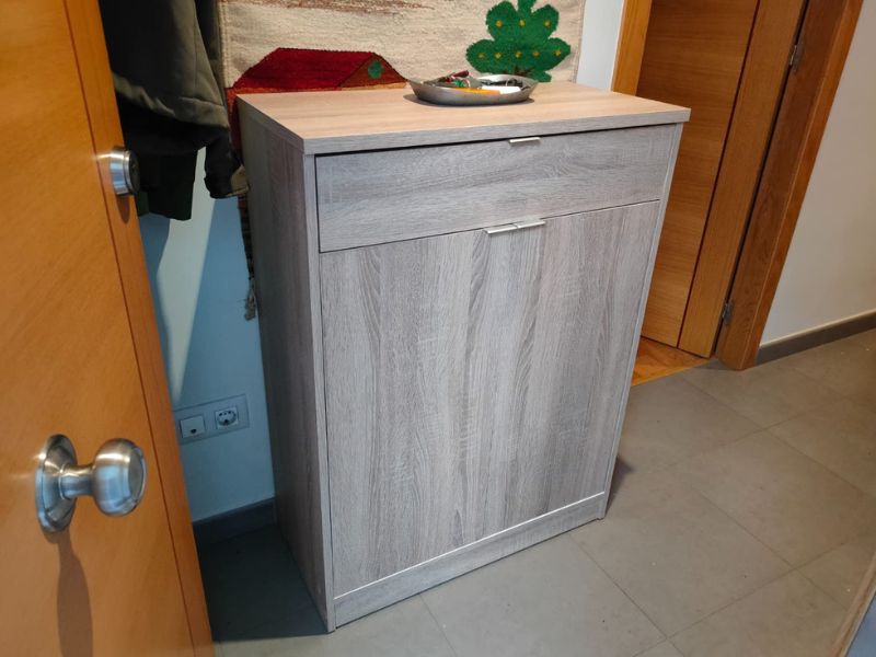 Foto de cliente de Mueble Zapatero Auxiliar Recibidor Berlín Color Roble Cambrian 75 cm