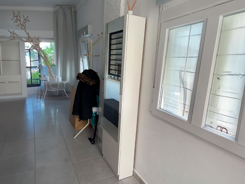 Foto de cliente de Mueble Zapatero Recibidor con Espejo Alto Color Blanco 50 cm