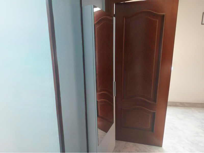 Foto de cliente de Mueble Zapatero Recibidor con Espejo Alto Color Blanco 50 cm