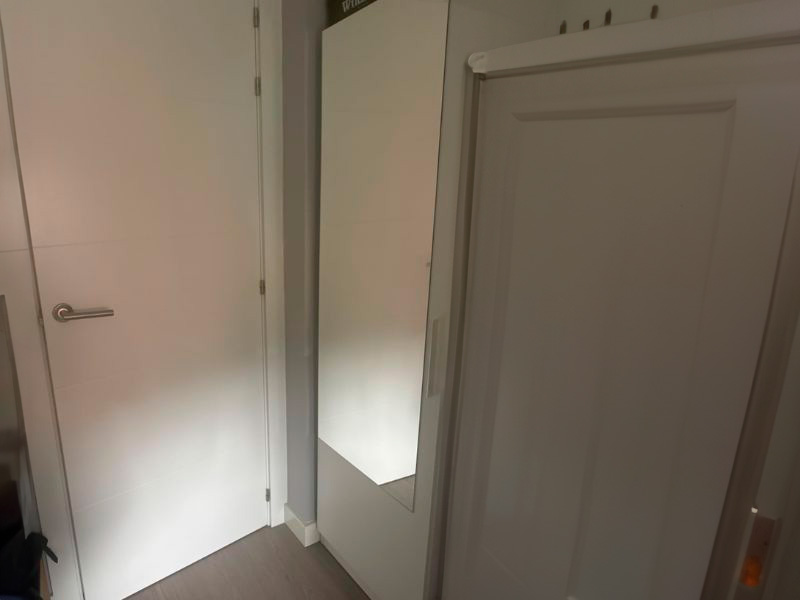 Foto de cliente de Mueble Zapatero Recibidor con Espejo Alto Color Blanco 50 cm