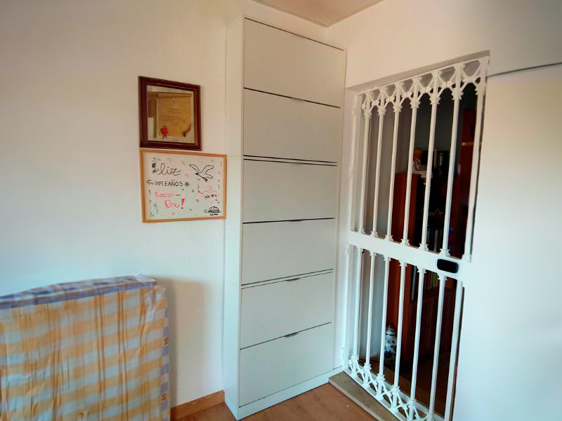 Foto de cliente de Mueble Zapatero Recibidor 2 Puertas Abatibles Color Blanco 75 cm