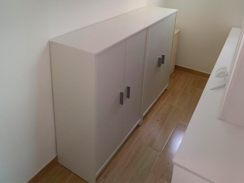 Foto de cliente de Mueble Zapatero Recibidor Armario Basic Blanco 6 Estantes 75 cm