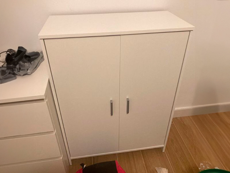 Foto de cliente de Mueble Zapatero Recibidor Armario Basic Blanco 6 Estantes 75 cm