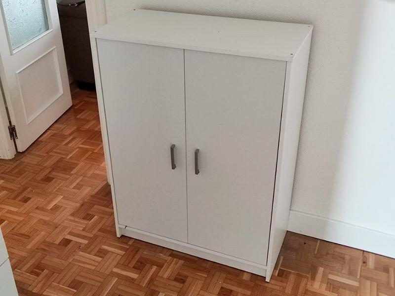 Foto de cliente de Mueble Zapatero Recibidor Armario Basic Blanco 6 Estantes 75 cm