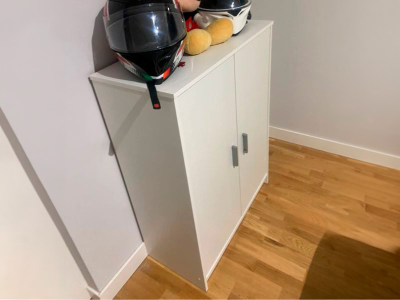 Foto de cliente de Mueble Zapatero Recibidor Armario Basic Blanco 6 Estantes 75 cm