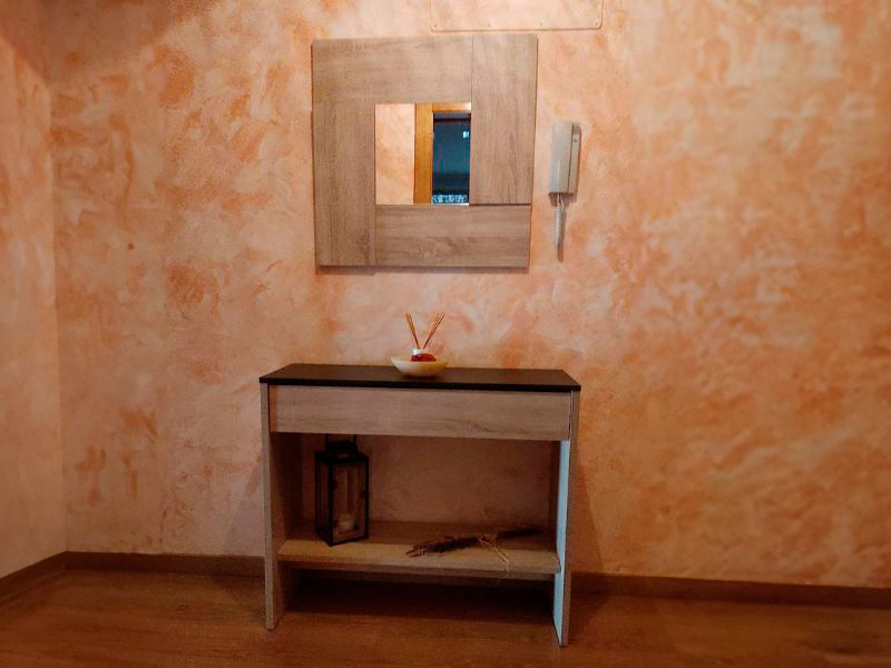Foto de cliente de Mueble de Entrada Recibidor Consola con Espejo Andy 92 cm