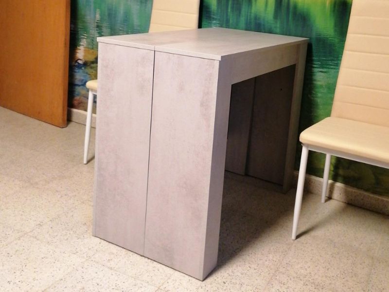Foto de cliente de Mesa súper extensible Train comedor cemento 5 posiciones 51-237x90 cm