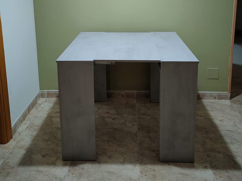 Foto de cliente de Mesa súper extensible Train comedor cemento 5 posiciones 51-237x90 cm