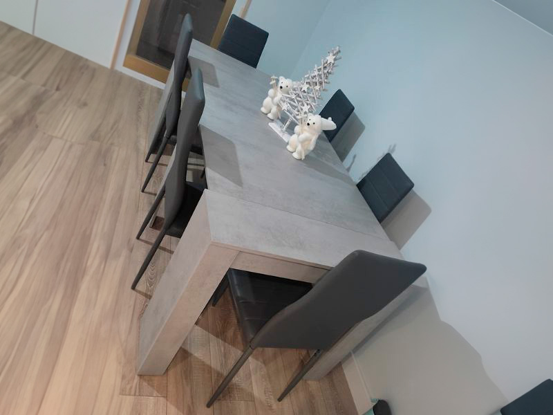 Foto de cliente de Mesa súper extensible Train comedor cemento 5 posiciones 51-237x90 cm