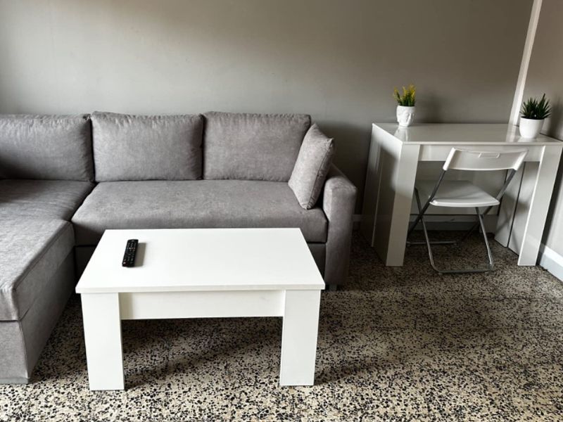 Foto de cliente de Mesa comedor súper extensible Train blanco brillo 5 posiciones 51-237x90 cm