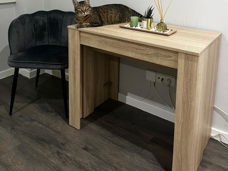 Foto de cliente de Mesa súper extensible comedor Train roble 5 posiciones 51-237x90 cm