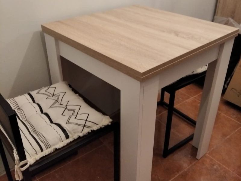 Foto de cliente de Mesa cocina extensible Livre auxiliar 78-79x67-134x67 cm