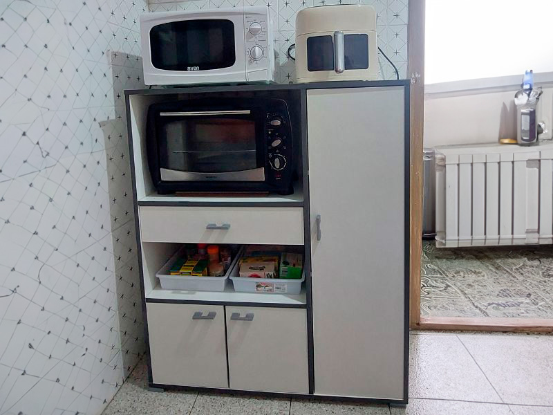 Foto de cliente de Mueble auxiliar micro 3 puertas 90x107 blanco