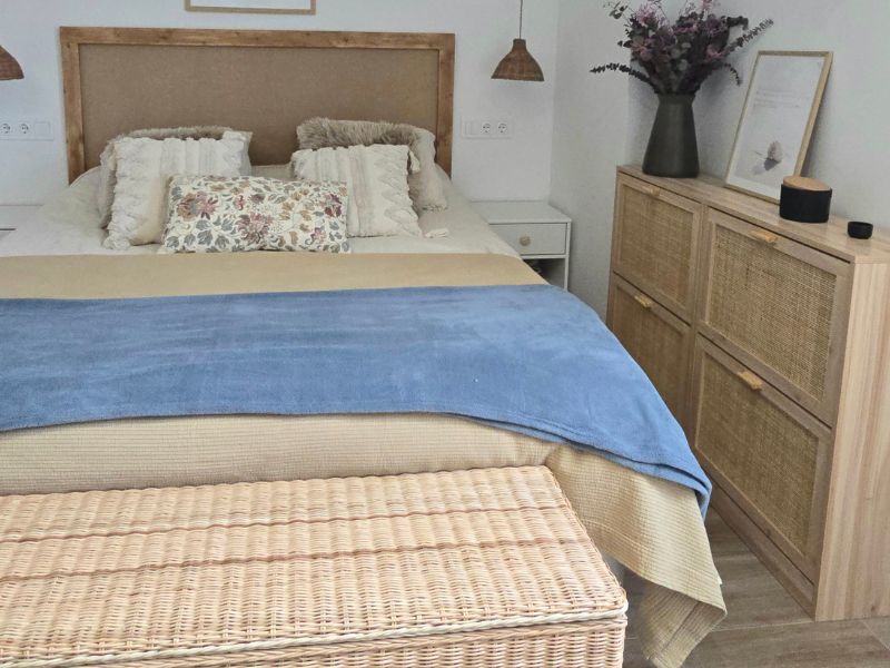 Foto de cliente de Mueble Zapatero Recibidor Deco 2 Puertas Rattan Color Pino 60 cm