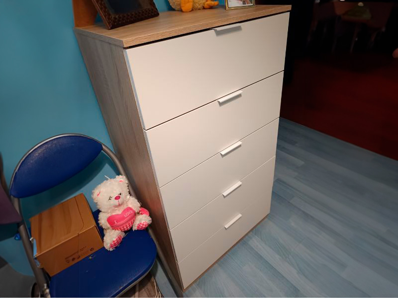 Foto de cliente de Dormitorio Matrimonio Estilo Nórdico Pack Muebles Alba II 150x190 cm