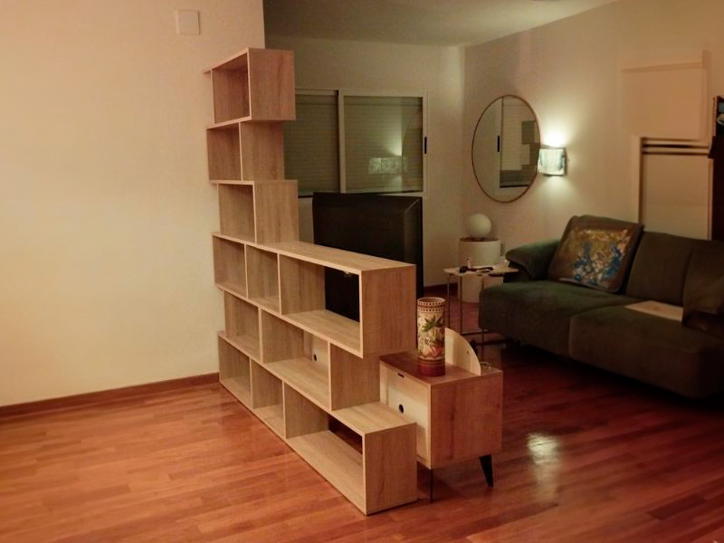 Foto de cliente de Estanteria Librerí Baja Athena Color Roble Canadian 110x97x24 cm