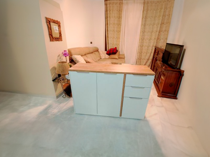 Foto de cliente de Aparador Salón Acces 3 Puertas Roble Hamilton y Blanco Mate 122 cm