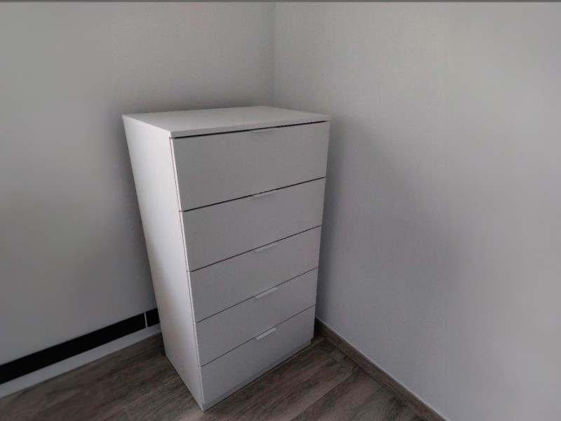 Foto de cliente de Cómoda De 5 Cajones Color Blanco Artik Dormitorio 60x110 cm