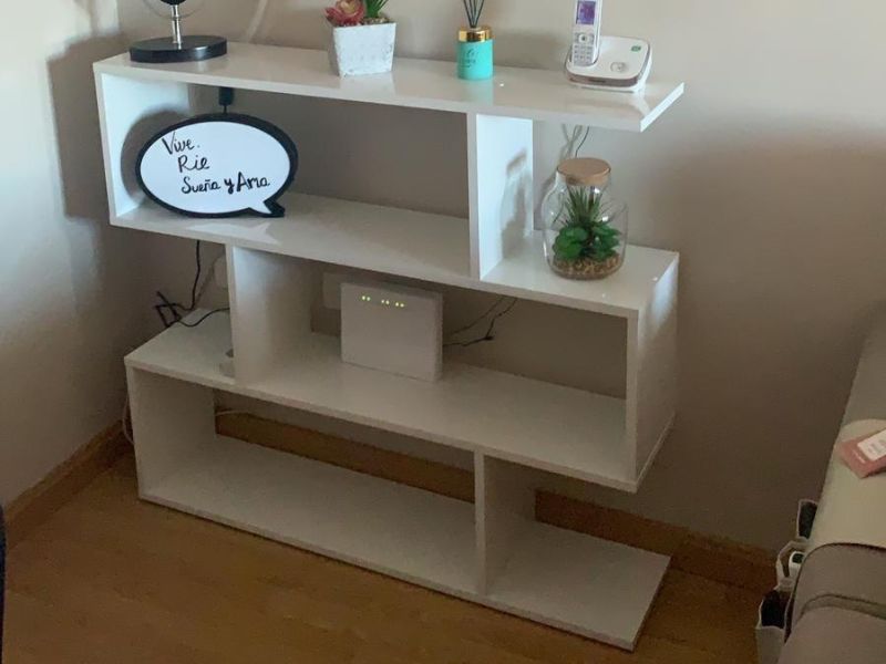 Foto de cliente de Estanteria Athena Baja Color Blanco Brillo 110x97x24 cm