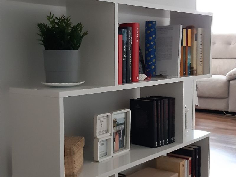 Foto de cliente de Estanteria Athena Baja Color Blanco Brillo 110x97x24 cm