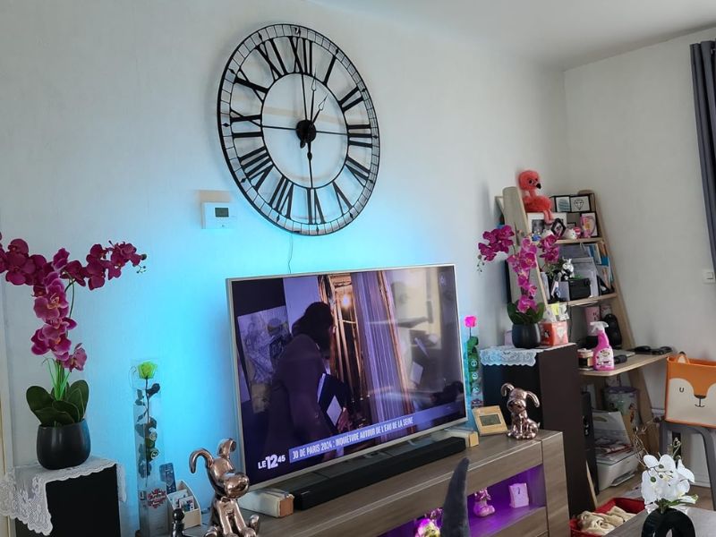 Foto de cliente de Reloj de pared Tibor Color Negro 88 cm