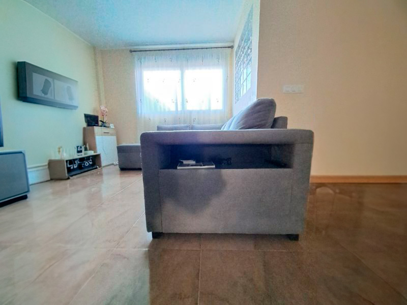 Foto de cliente de Sofá Cama Chaise Longue con Arcón, Estante y Puf Romeo Gris Oscuro 249 cm