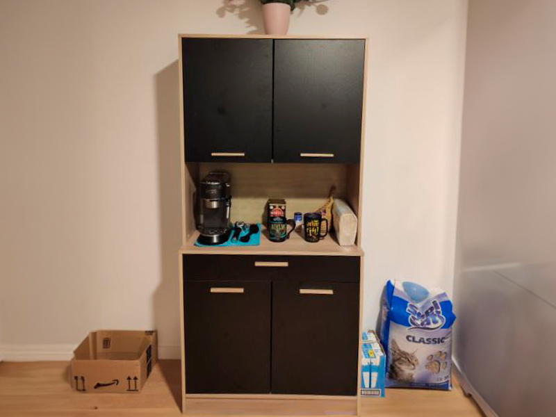 Foto de cliente de Armario cocina Dolce color roble y negro 83x177 cm