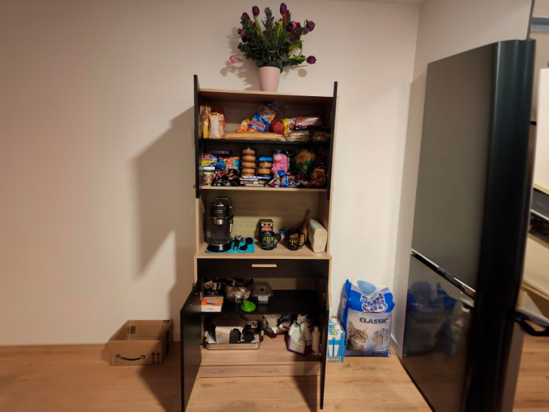 Foto de cliente de Armario cocina Dolce color roble y negro 83x177 cm