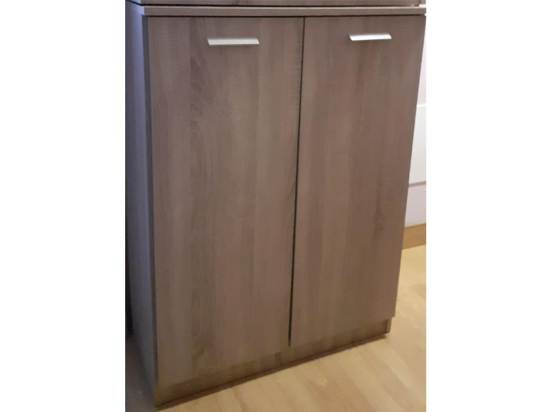 Foto de cliente de Mueble Zapatero Recibidor Dormitorio Armario Bajo Roble Cambrian 74 cm