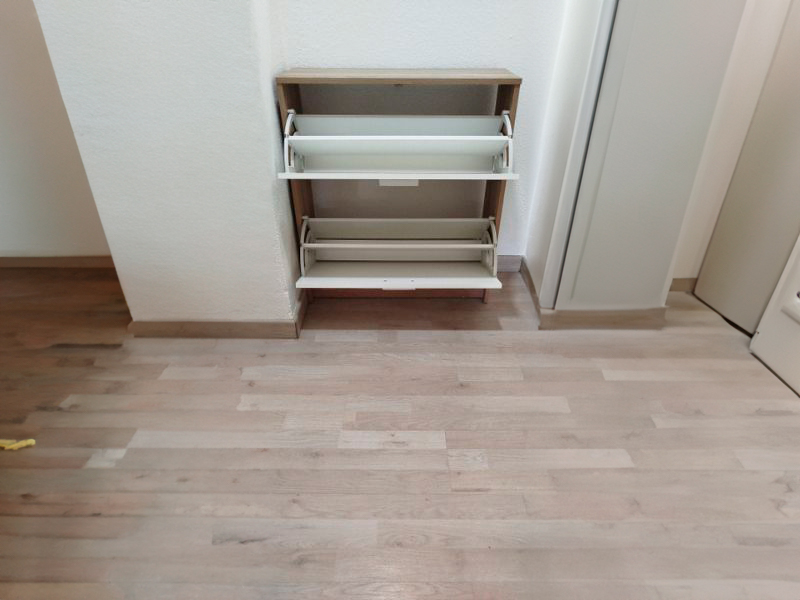 Foto de cliente de Mueble Zapatero 2 Puertas Tibet Roble Cambrian y Blanco 74 cm