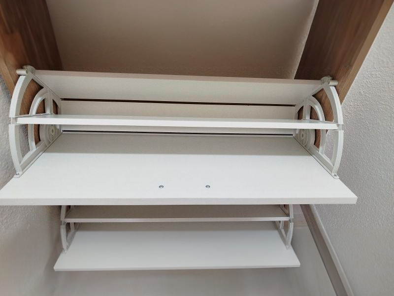 Foto de cliente de Mueble Zapatero 2 Puertas Tibet Roble Cambrian y Blanco 74 cm