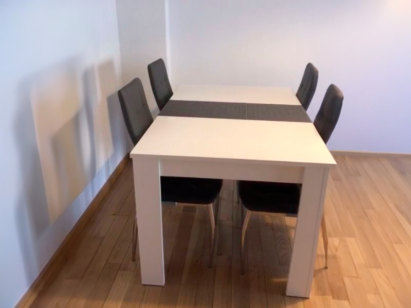 Foto de cliente de Sillas De Comedor Moderna Laci De Polipiel Y Metal Cromado Color Gris