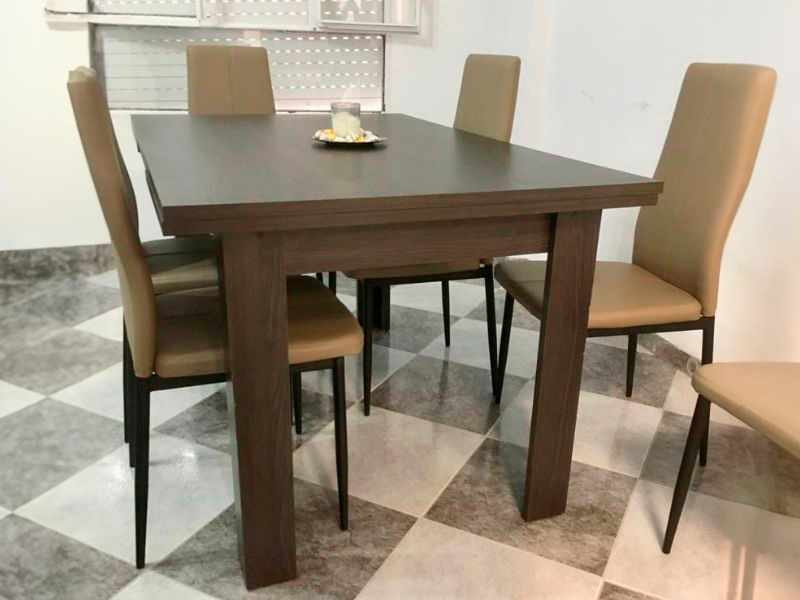 Foto de cliente de Sillas comedor polipiel Brea color capuchino