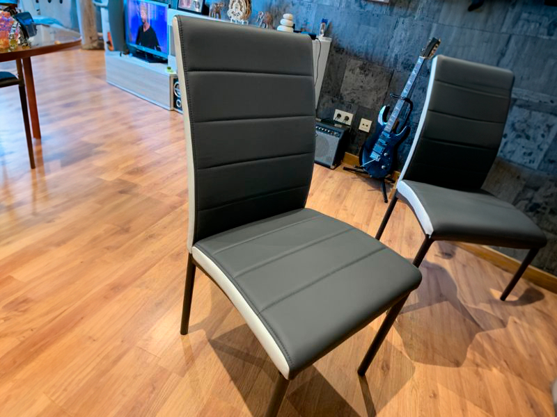 Foto de cliente de Sillas Salón Comedor Moderno Color Gris Meli