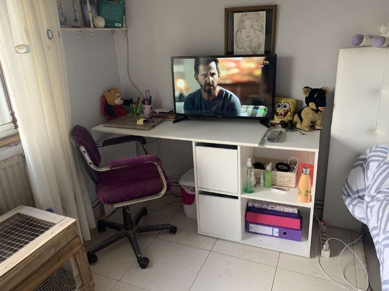 Foto de cliente de Escritorio Moderno Multi Posiciones Color Blanco Artik 120 cm