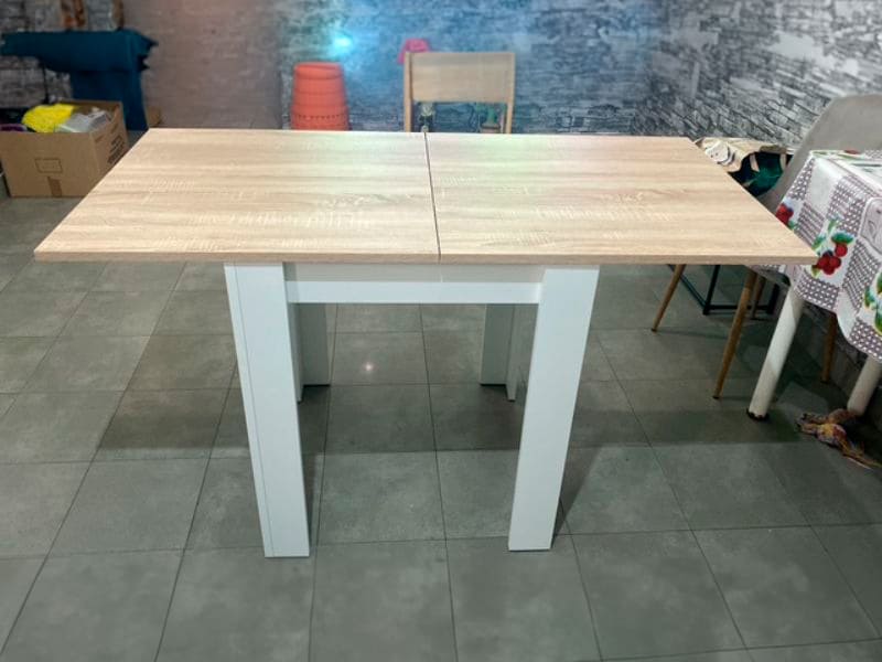 Foto de cliente de Mesa cocina extensible Livre auxiliar 78-79x67-134x67 cm