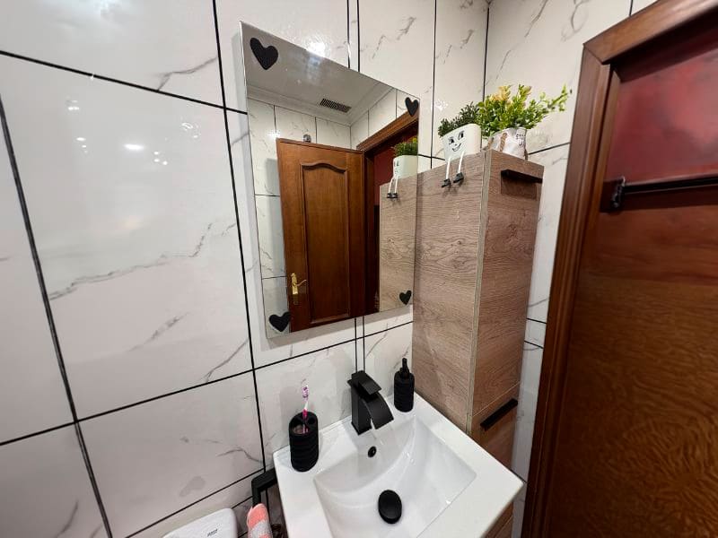 Foto de cliente de Mueble de Baño con Patas y Armario Roble Alaska 50 cm (Lavabo Opcional)