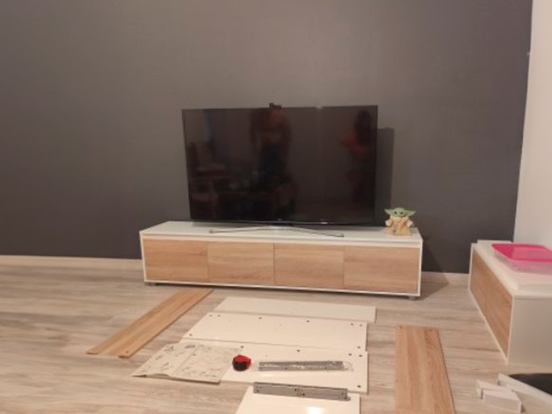 Foto de cliente de Mueble Salón TV Alida Roble Canadian Y Blanco Artik 200 cm