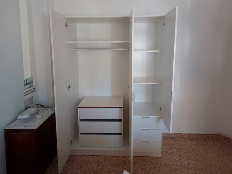 Foto de cliente de Armario Blanco 3 Cajones 3 Puertas 121x180 cm